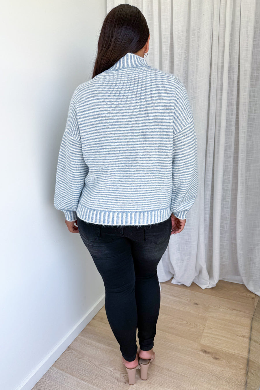 Blue White Stripe