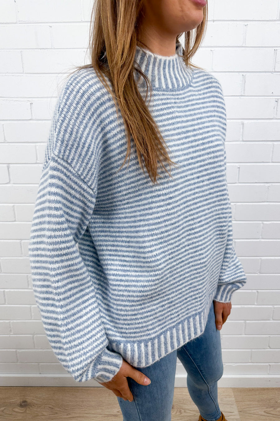 Blue White Stripe