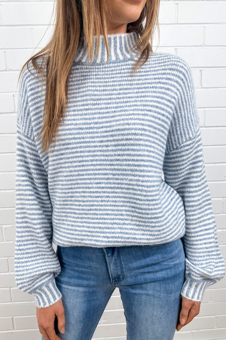 Blue White Stripe