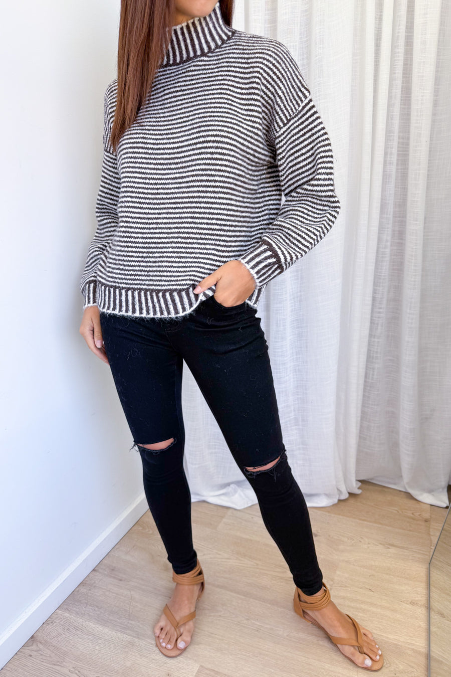 Chocolate White Stripe