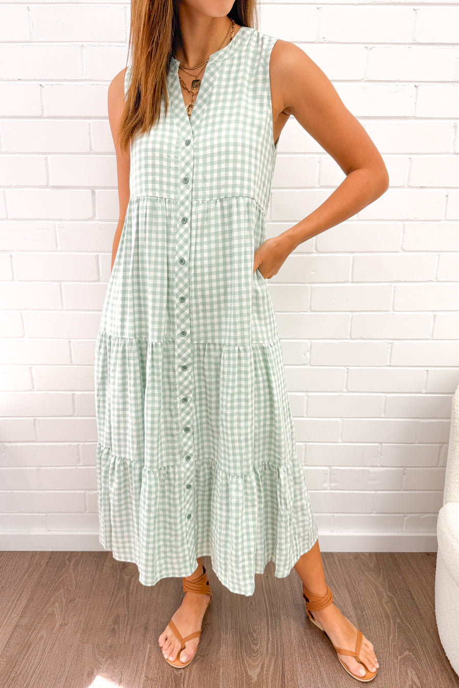 Green Gingham