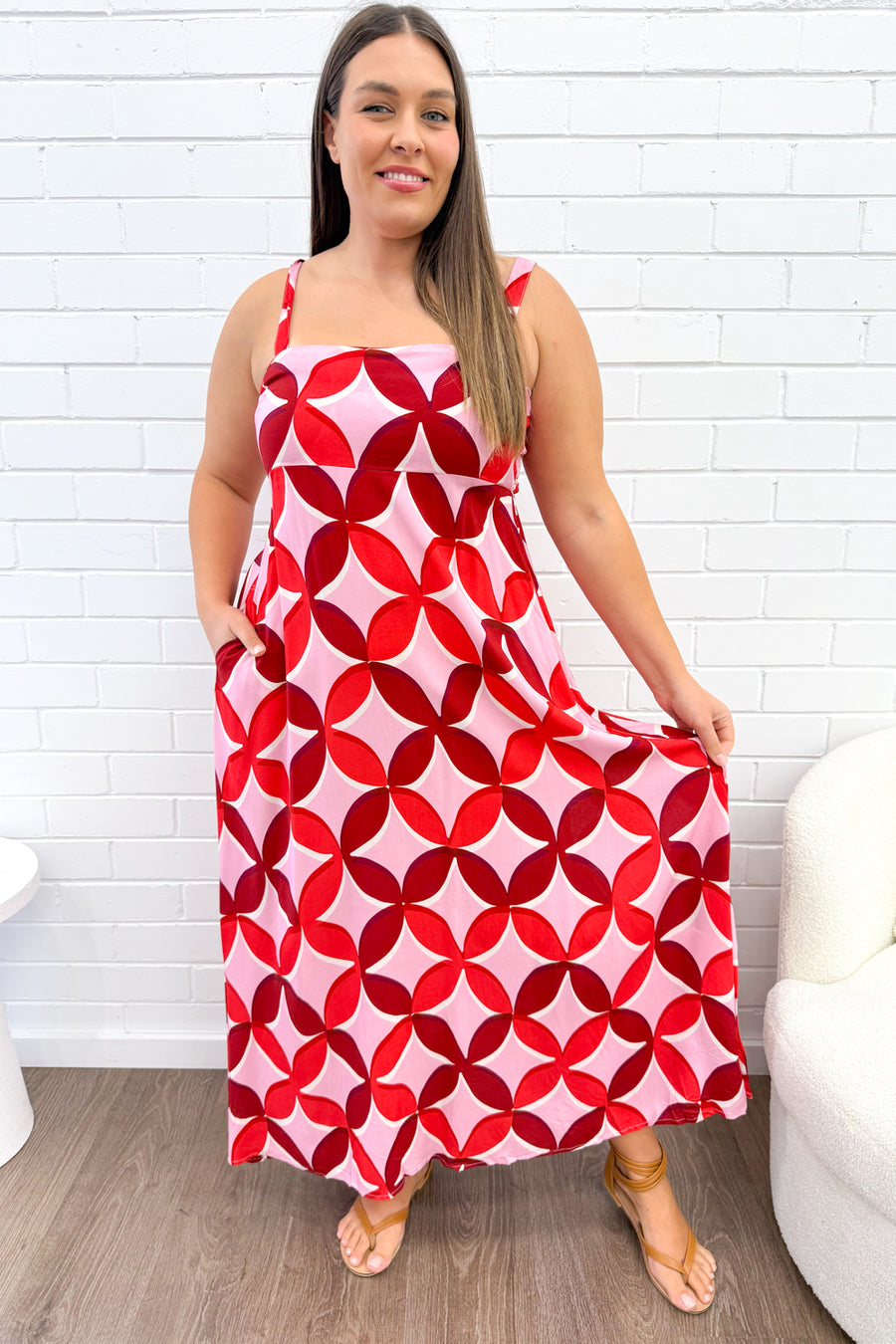 Pink Red Print
