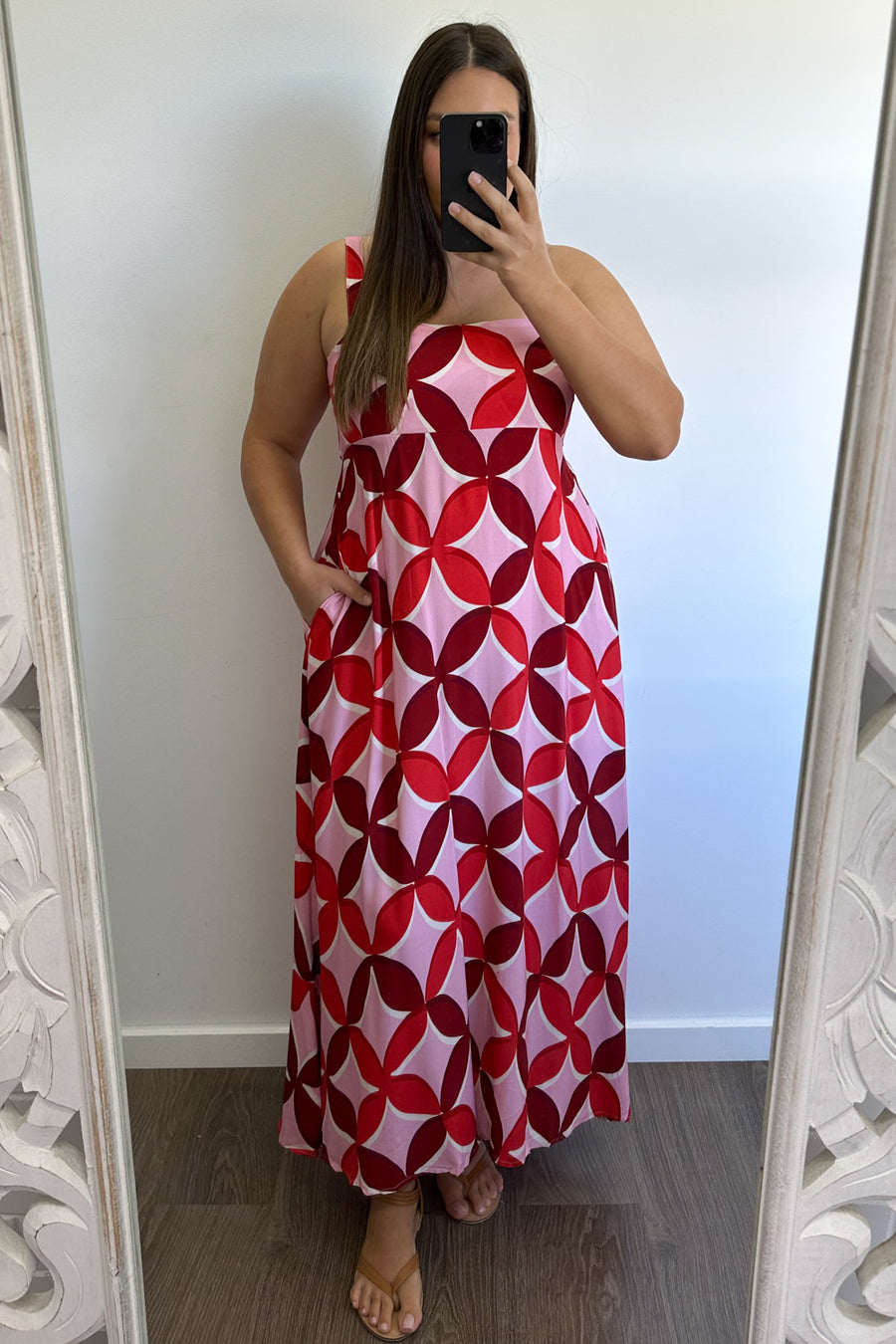 Pink Red Print