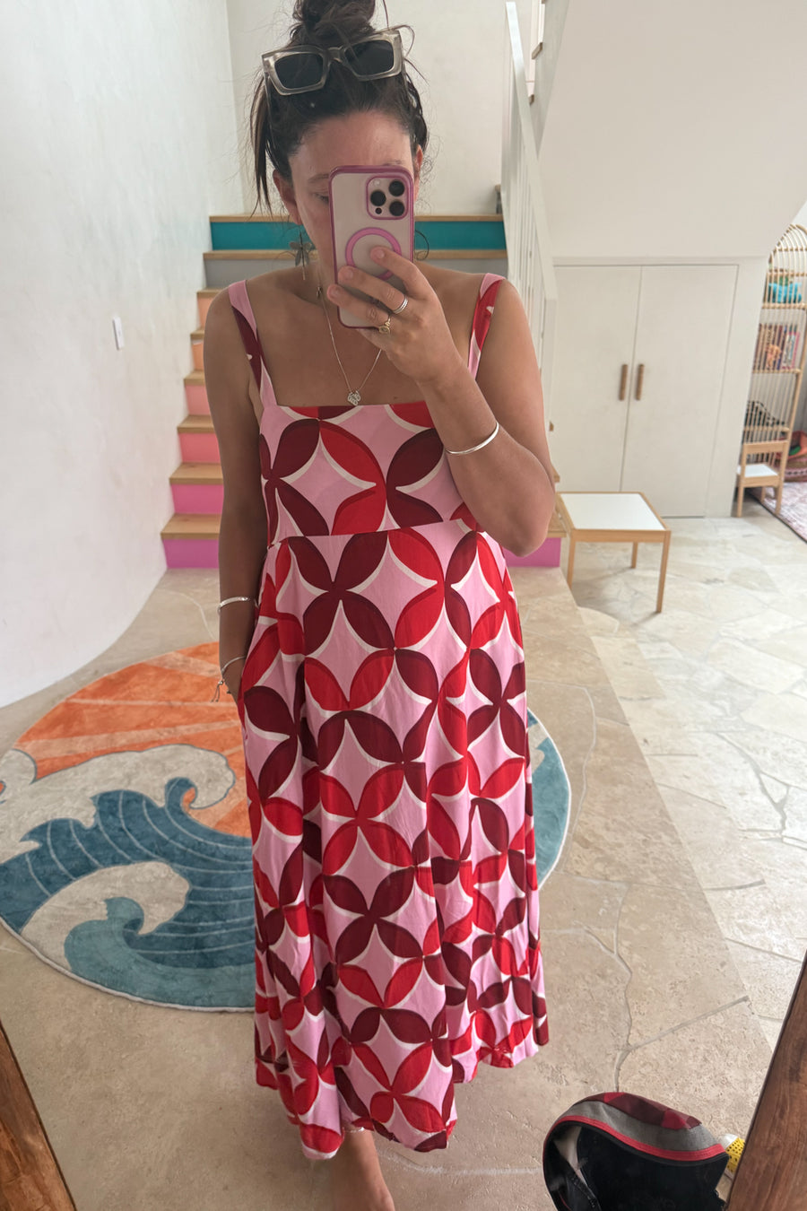Pink Red Print