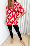 Pink Red Print