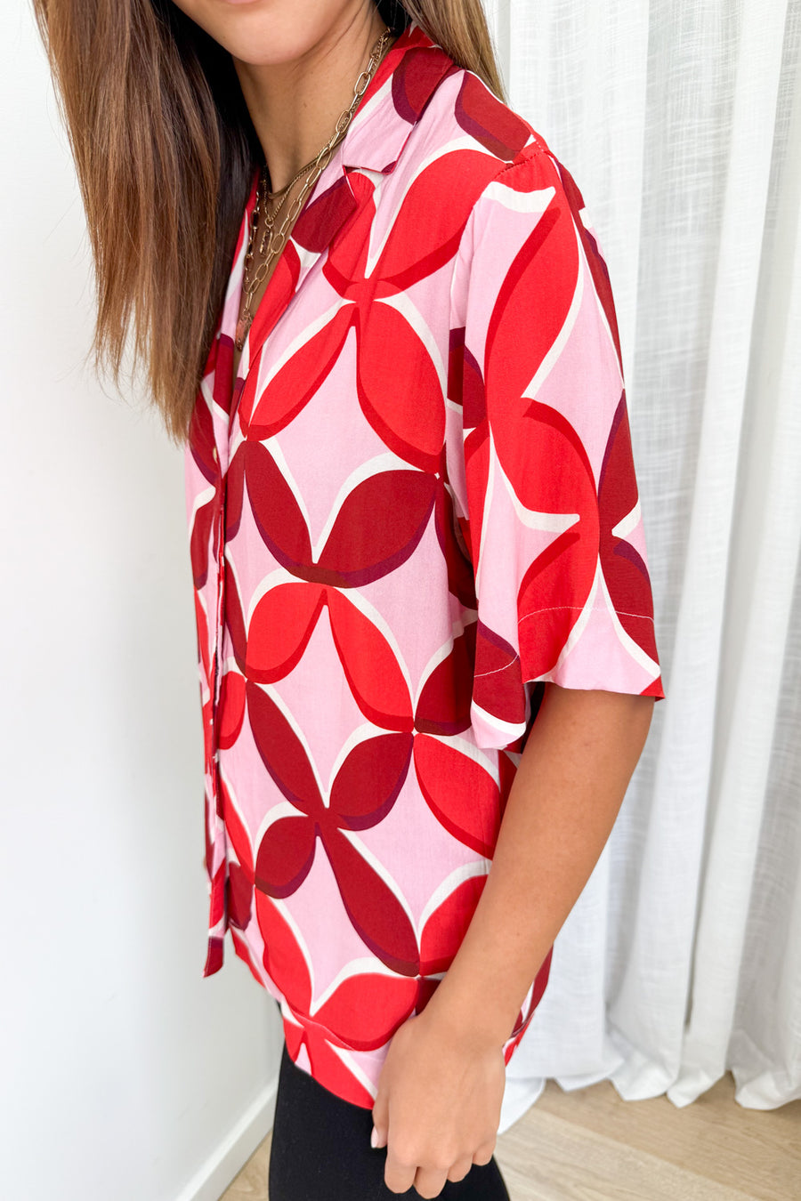 Pink Red Print