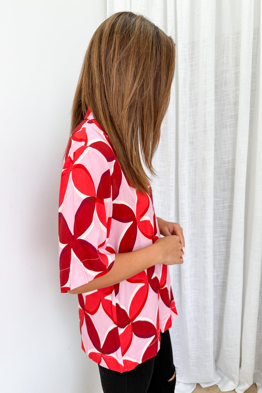 Pink Red Print