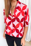 Pink Red Print