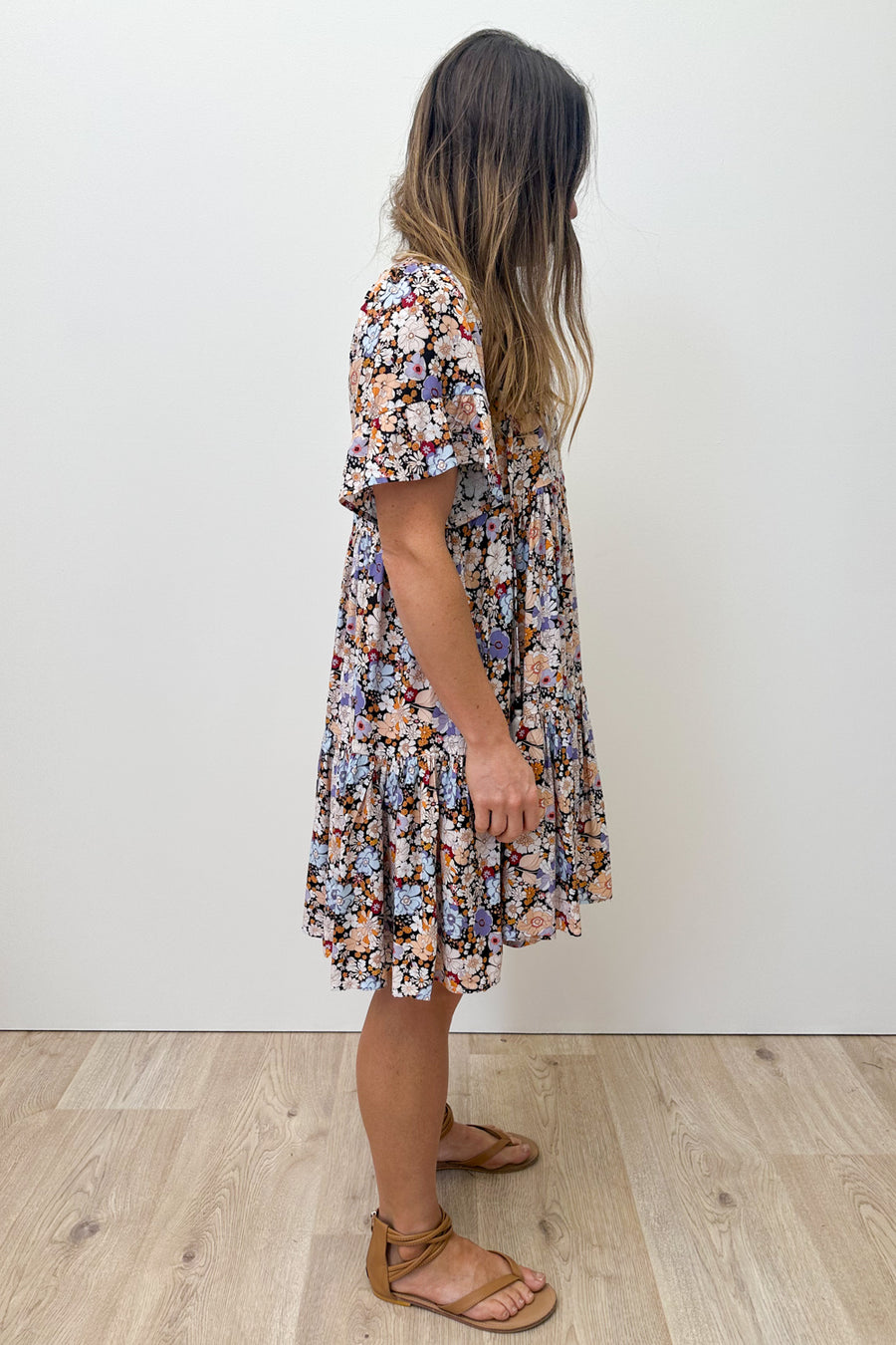 Black Multi Floral