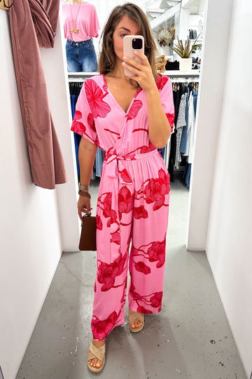 Pink Red Floral: julie