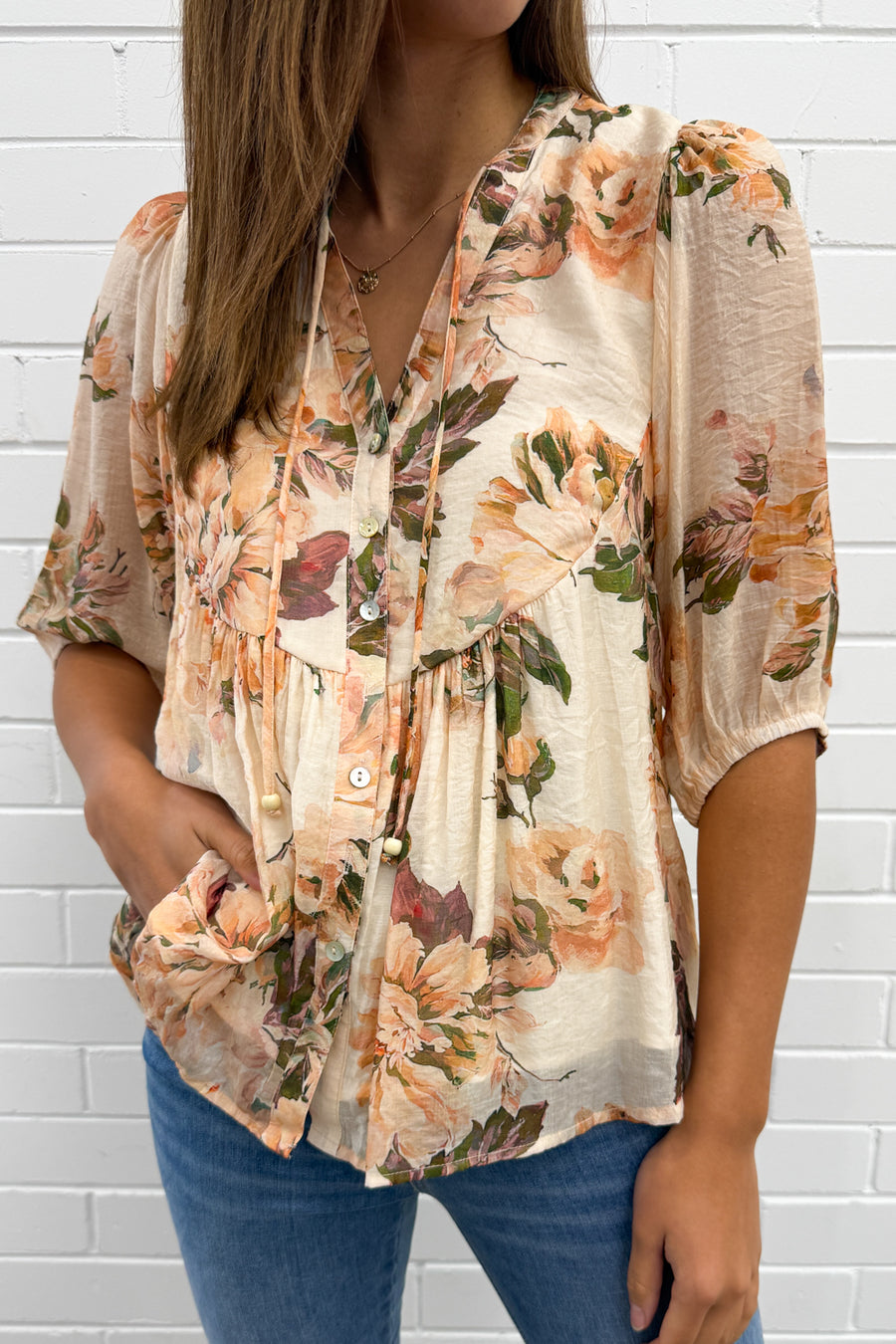 Peach Floral