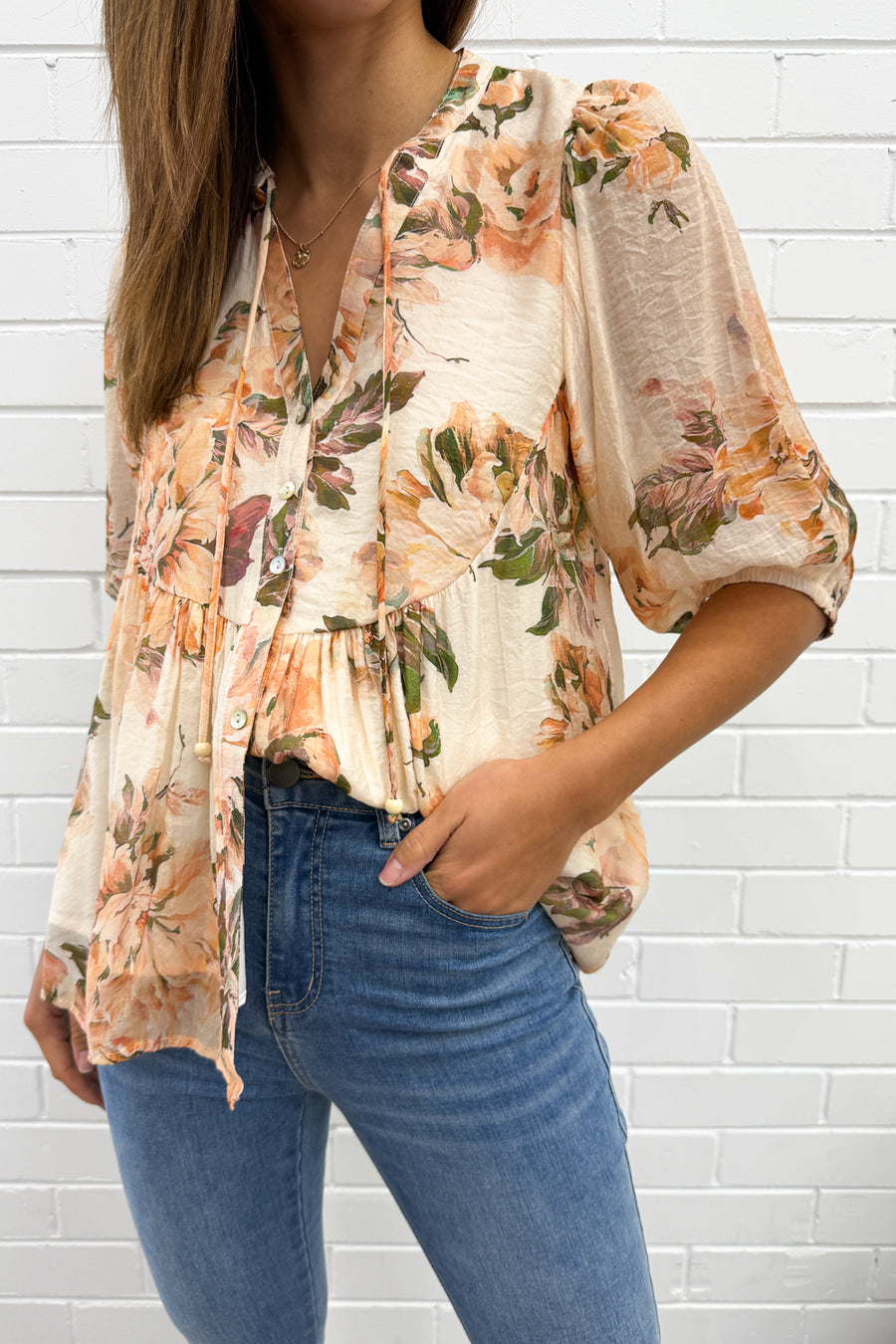 Peach Floral