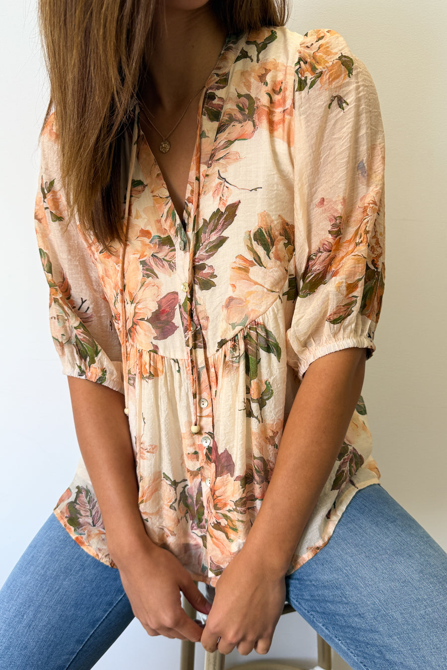Peach Floral