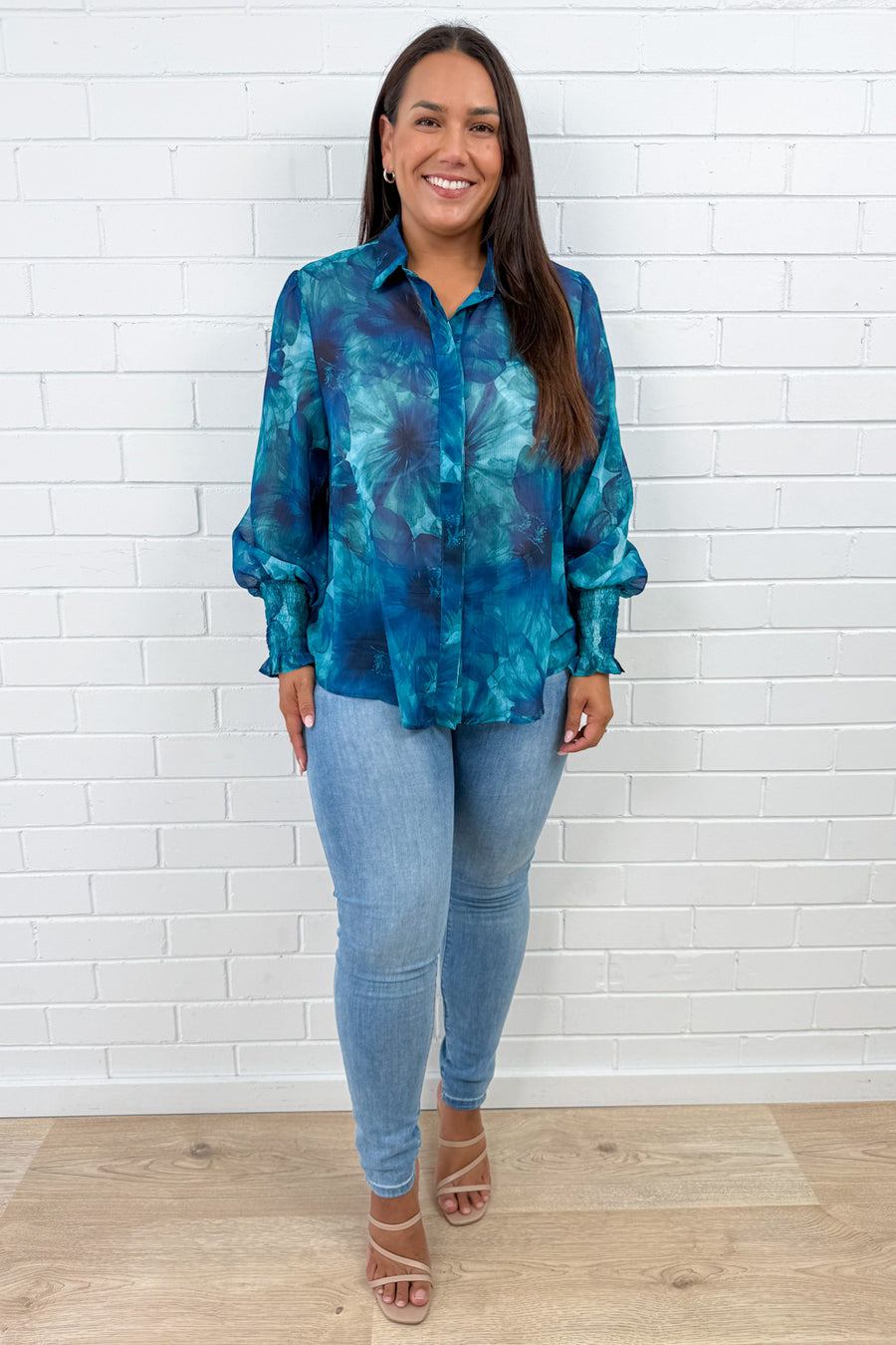 Teal Floral