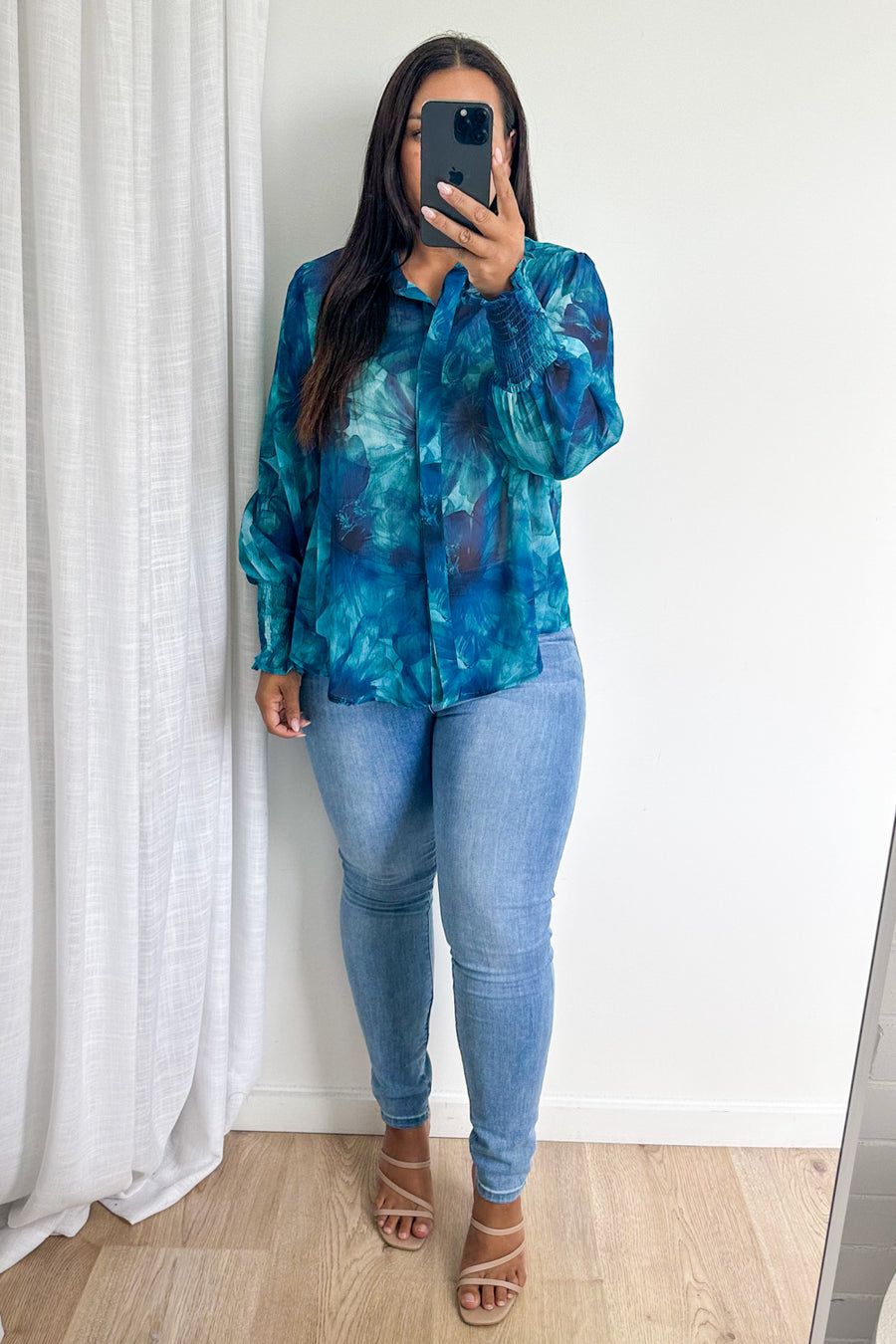 Teal Floral