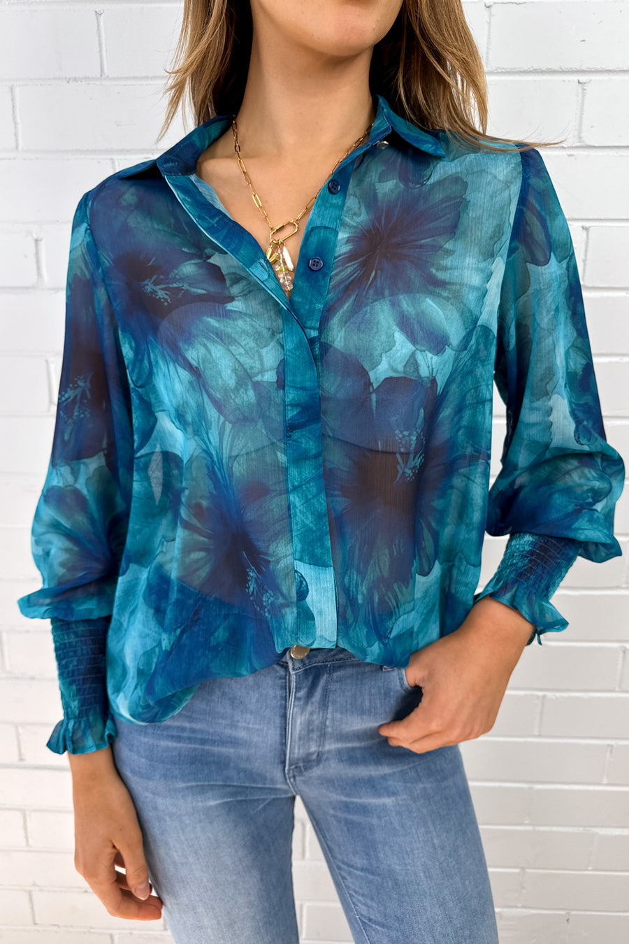 Teal Floral