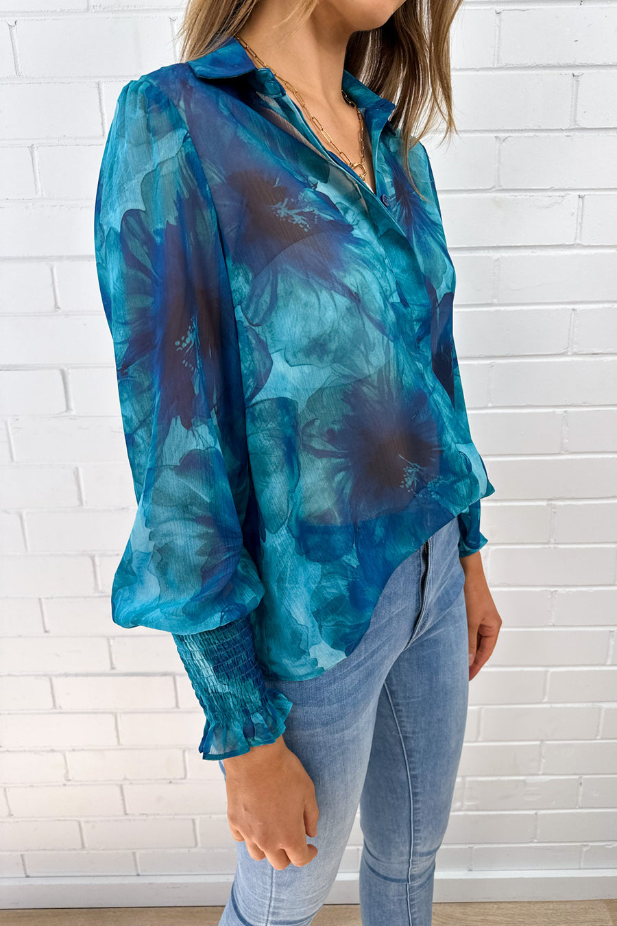 Teal Floral