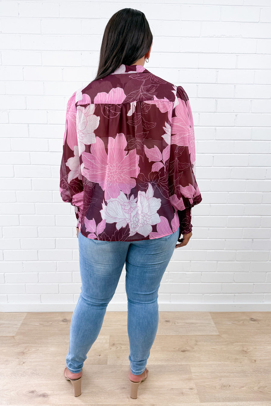 Cranberry Sketch Floral
