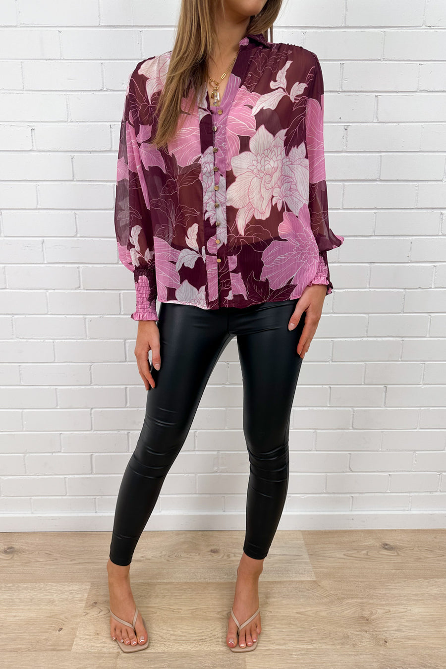 Cranberry Sketch Floral