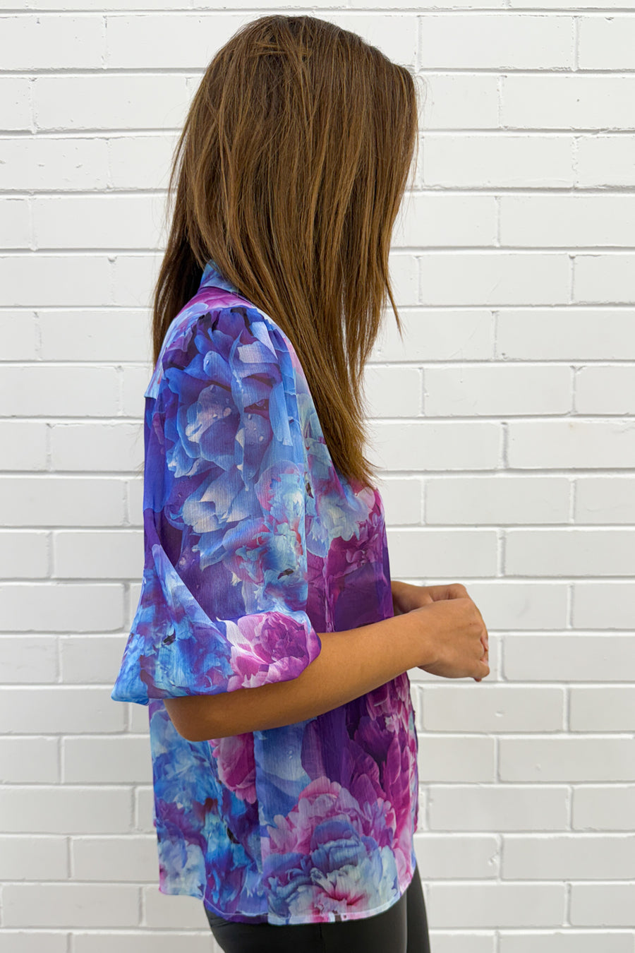 Purple Blue Floral