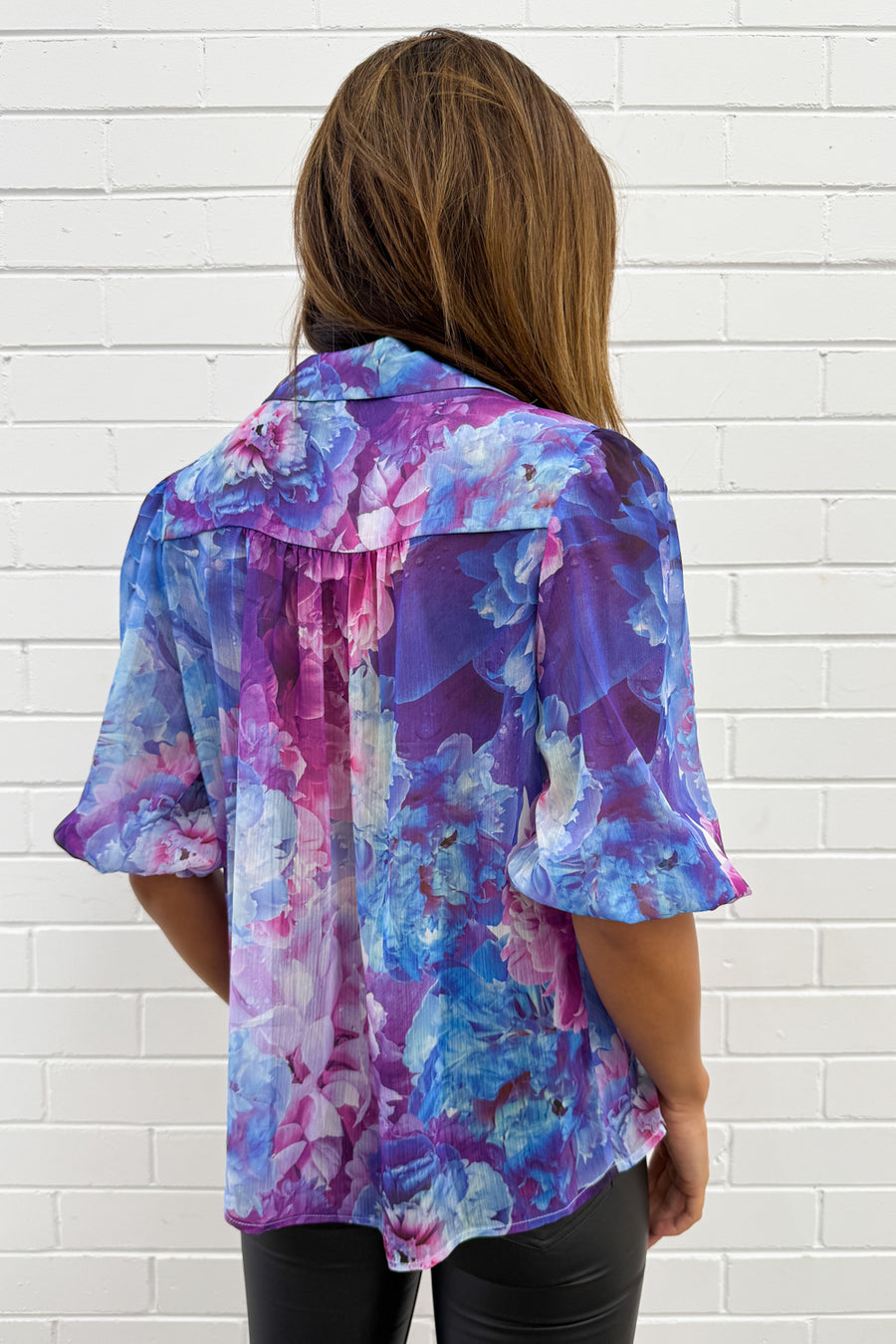 Purple Blue Floral