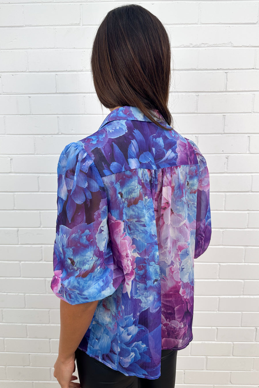 Purple Blue Floral