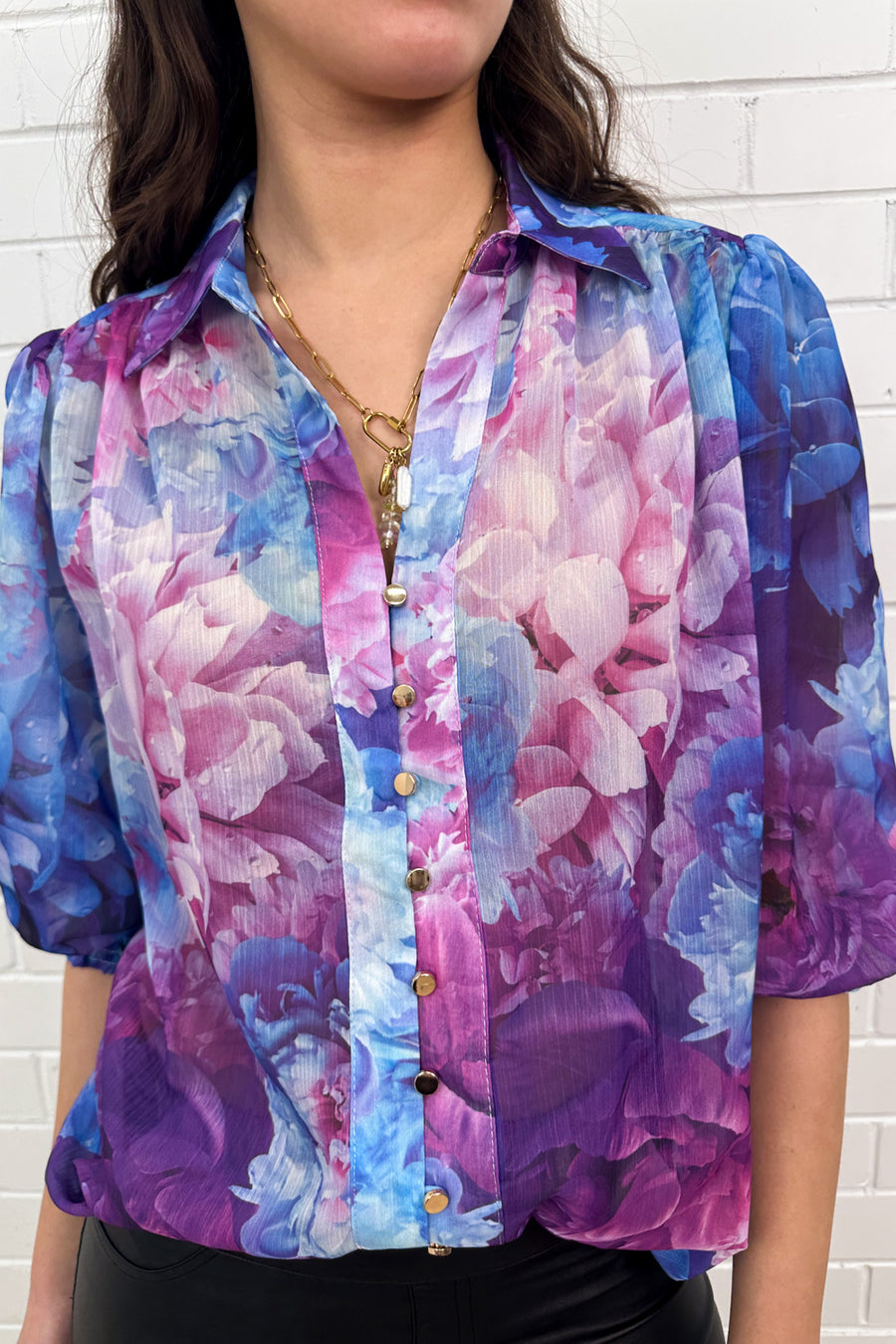 Purple Blue Floral