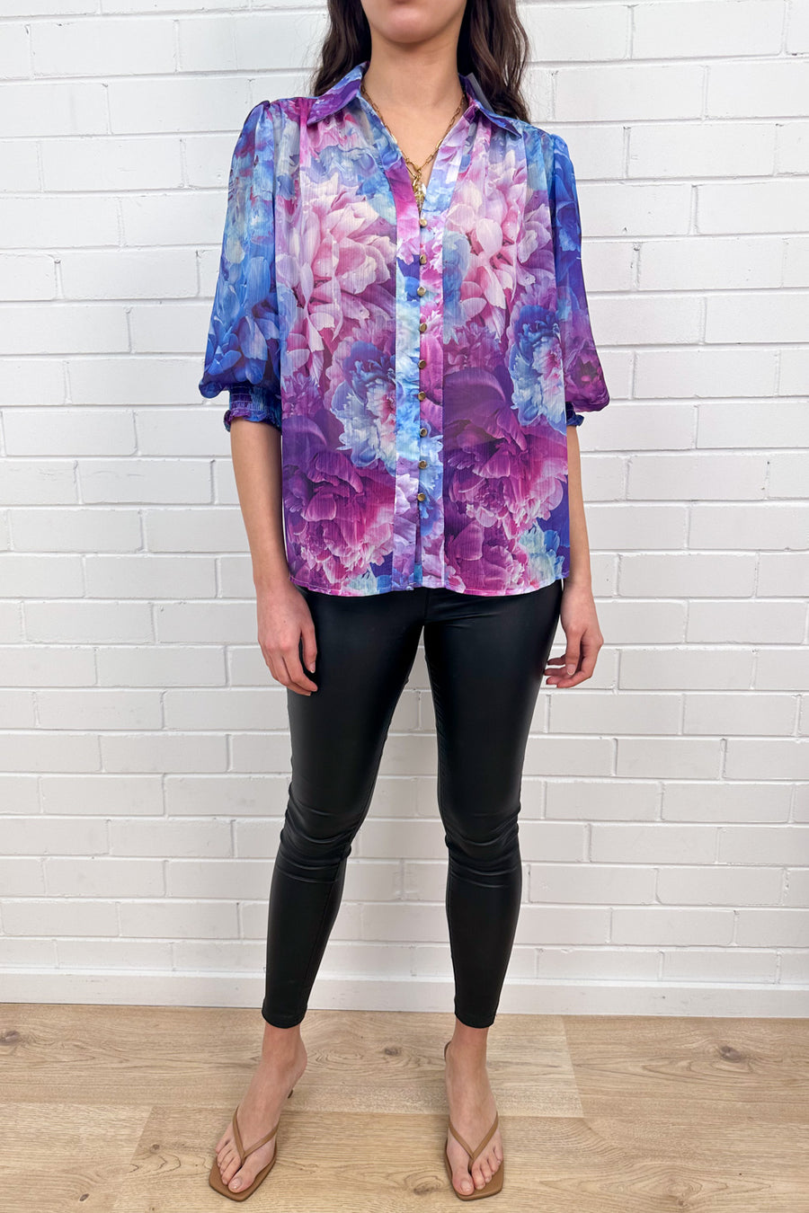 Purple Blue Floral