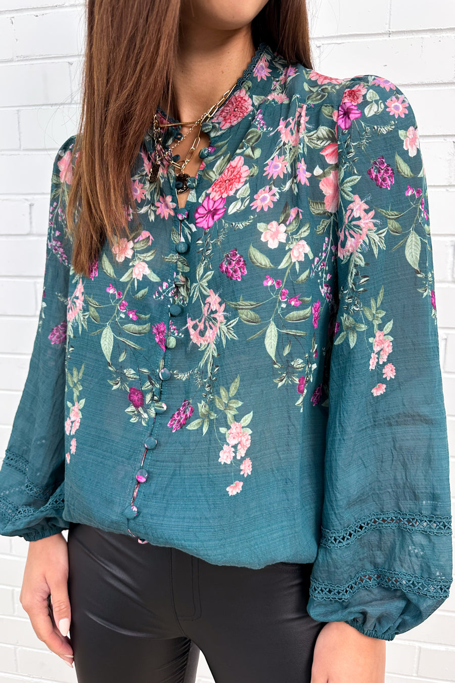 Teal Floral