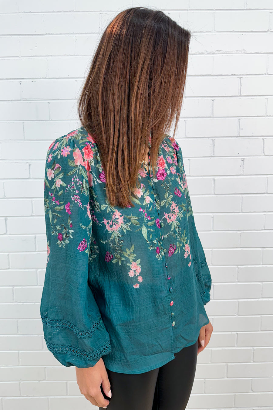 Teal Floral