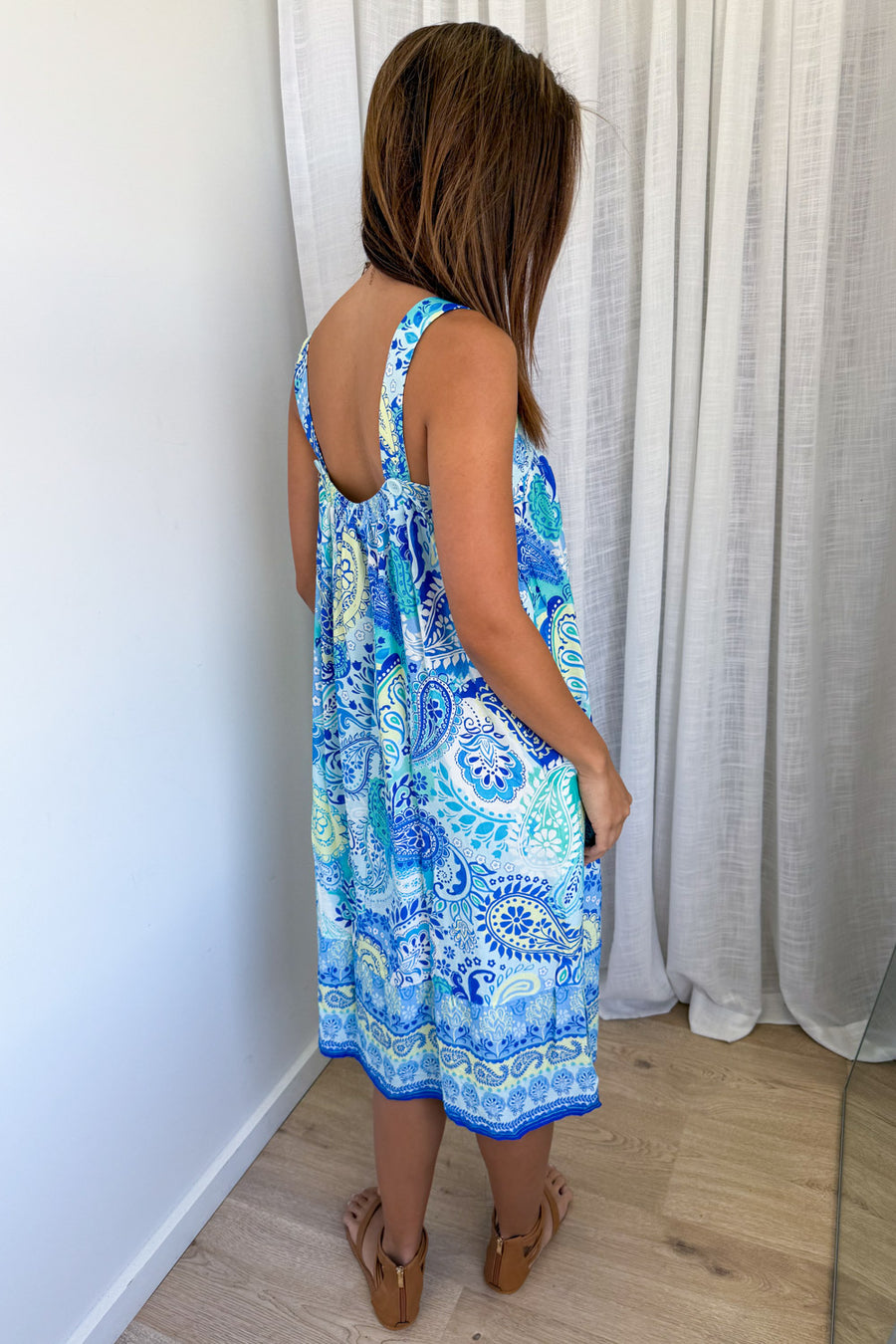 Blue Paisley Print