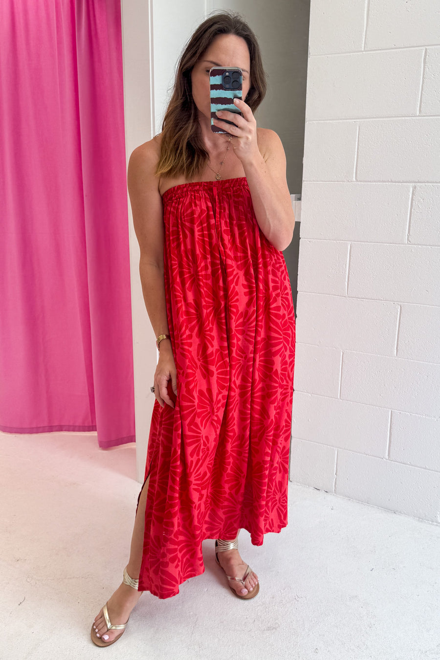 Pink Red Print