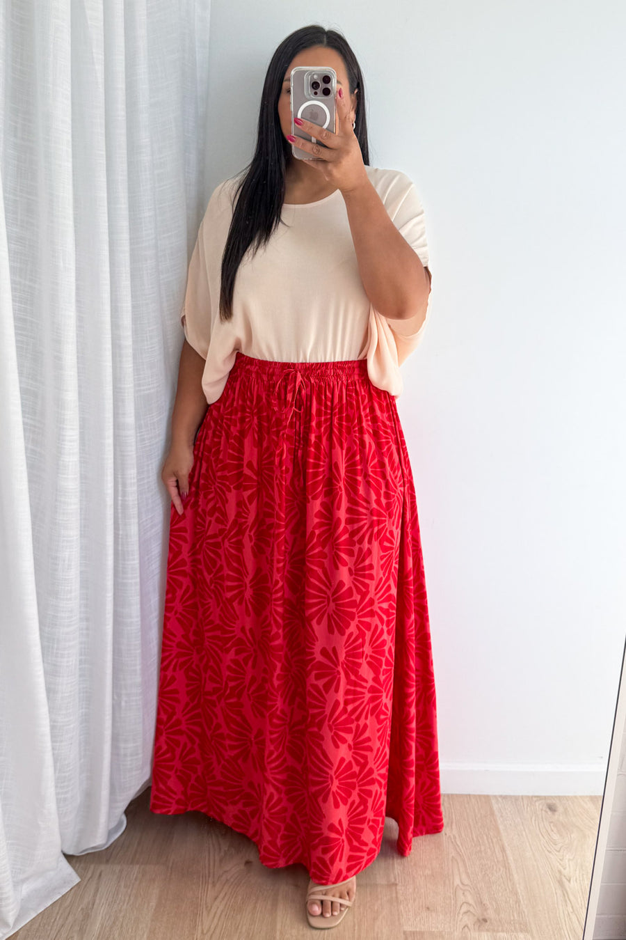 Pink Red Print