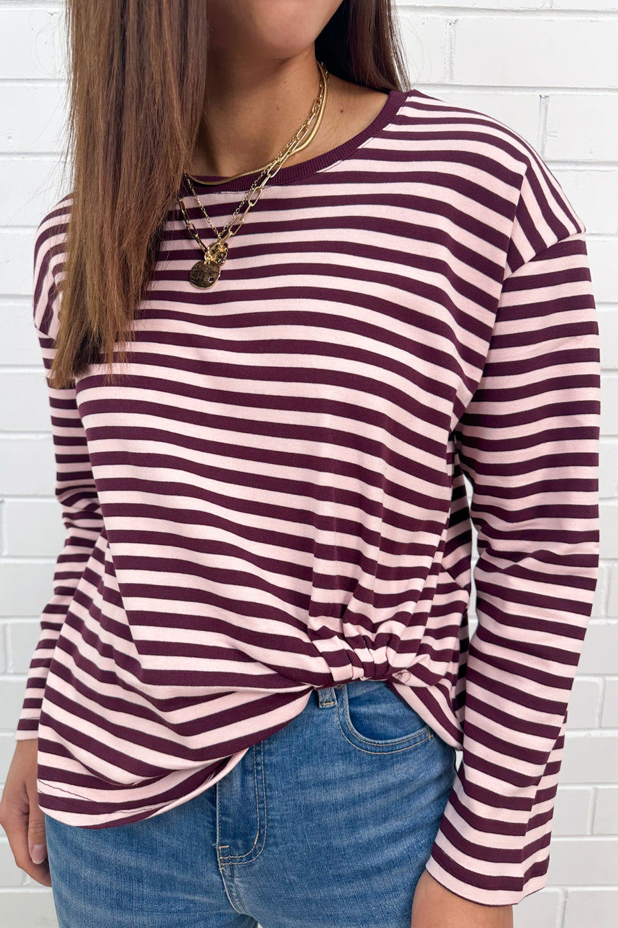 Burgundy Stripe