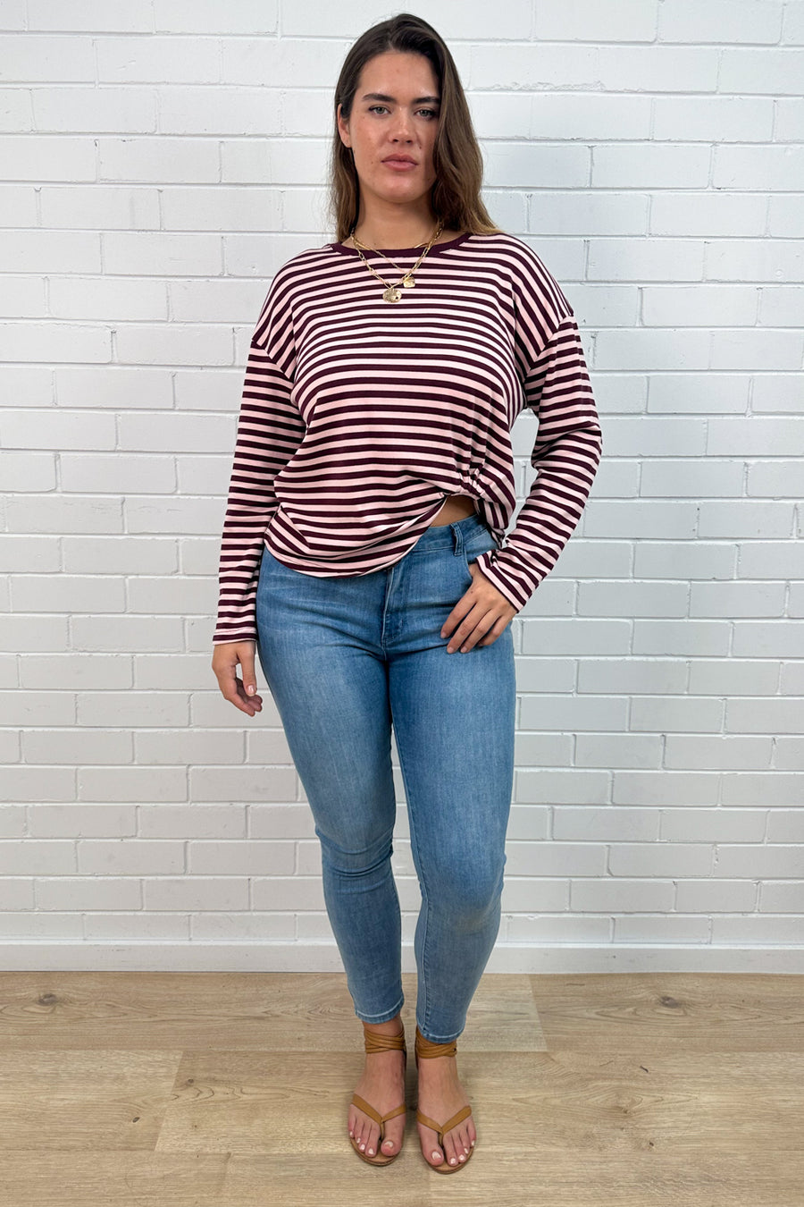 Burgundy Stripe