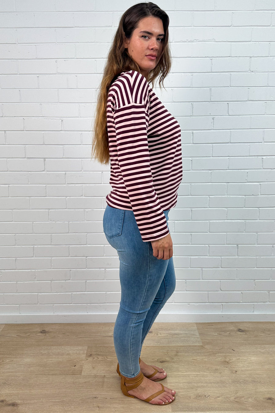 Burgundy Stripe