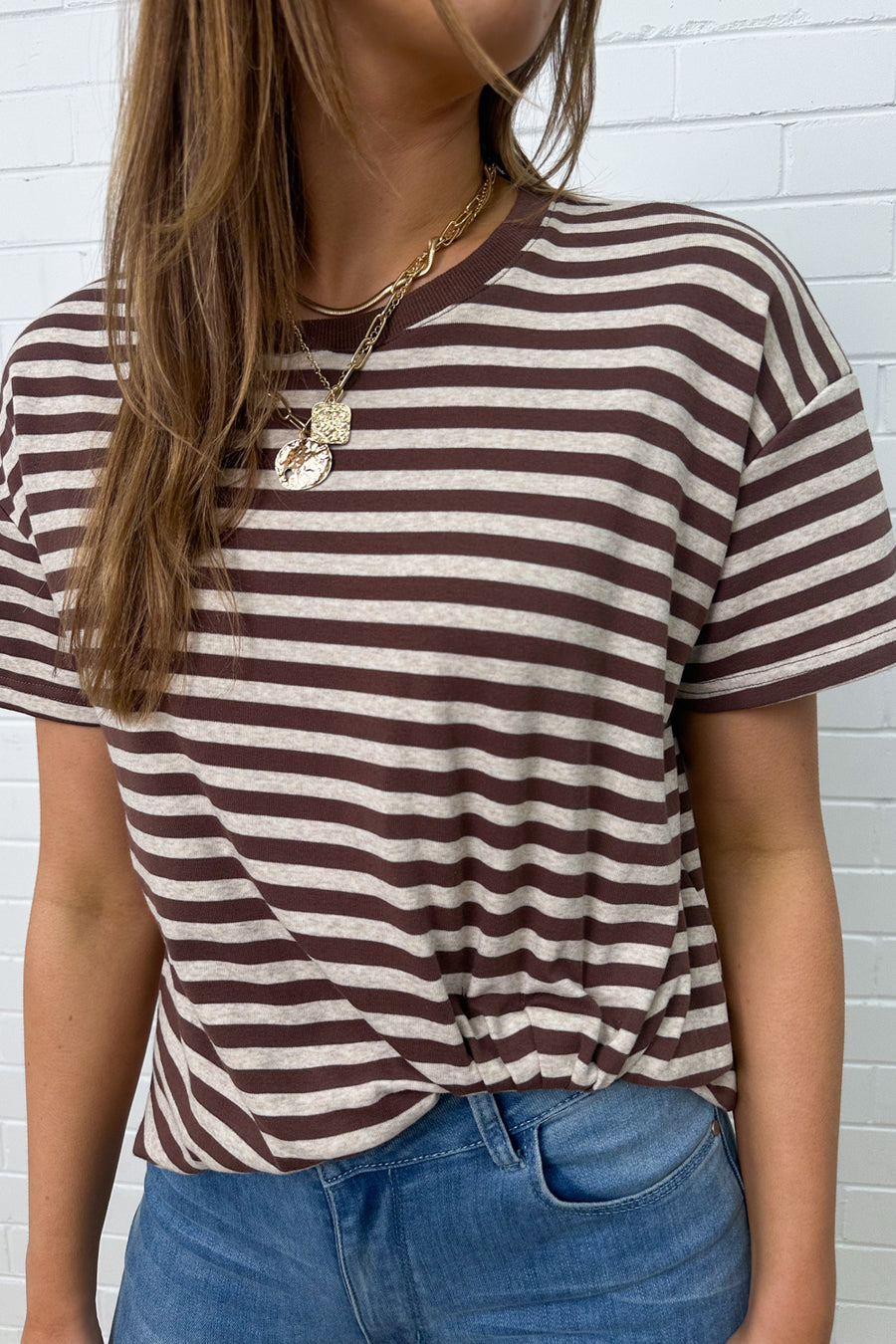 Choc Marle Stripe