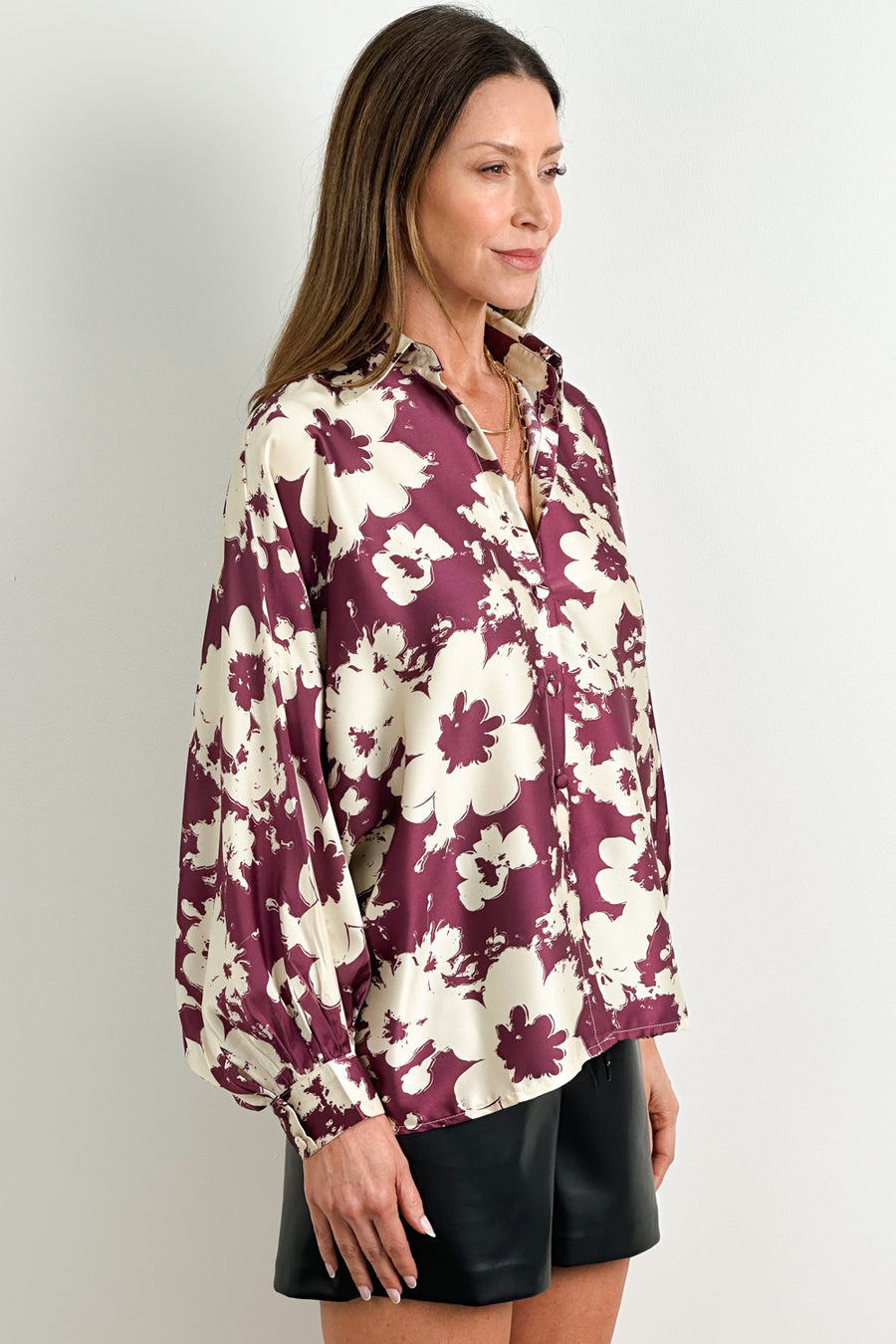 Eggplant Floral
