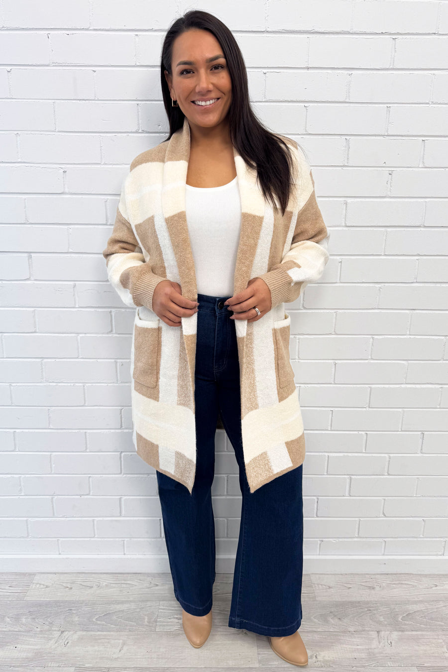 Taupe White