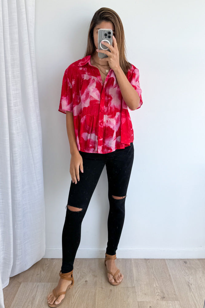 Red Crush Tie Dye