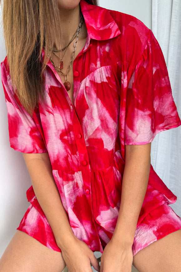 Red Crush Tie Dye