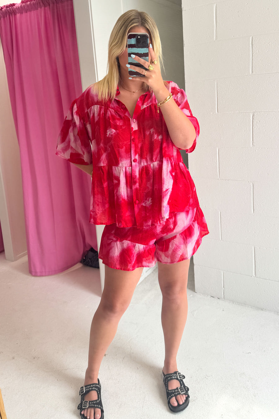 Red Crush Tie Dye