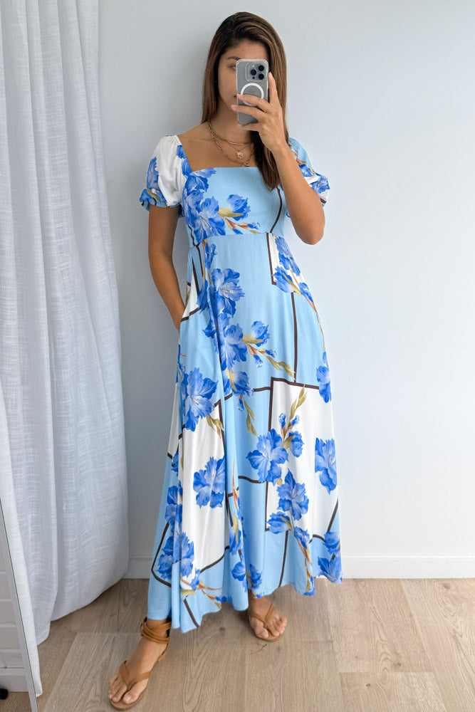 Sky Blue Floral