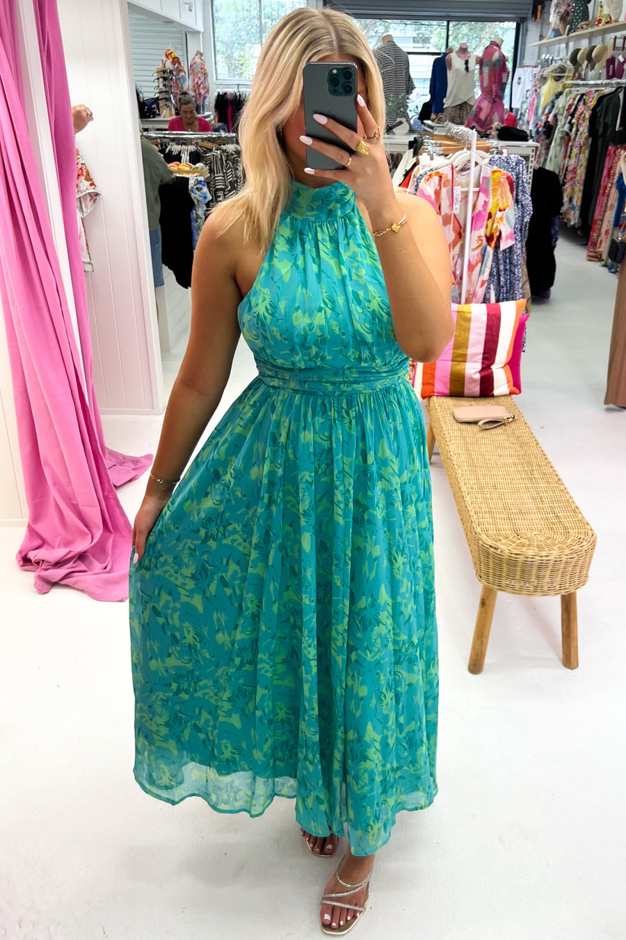 Blue Turquoise Floral