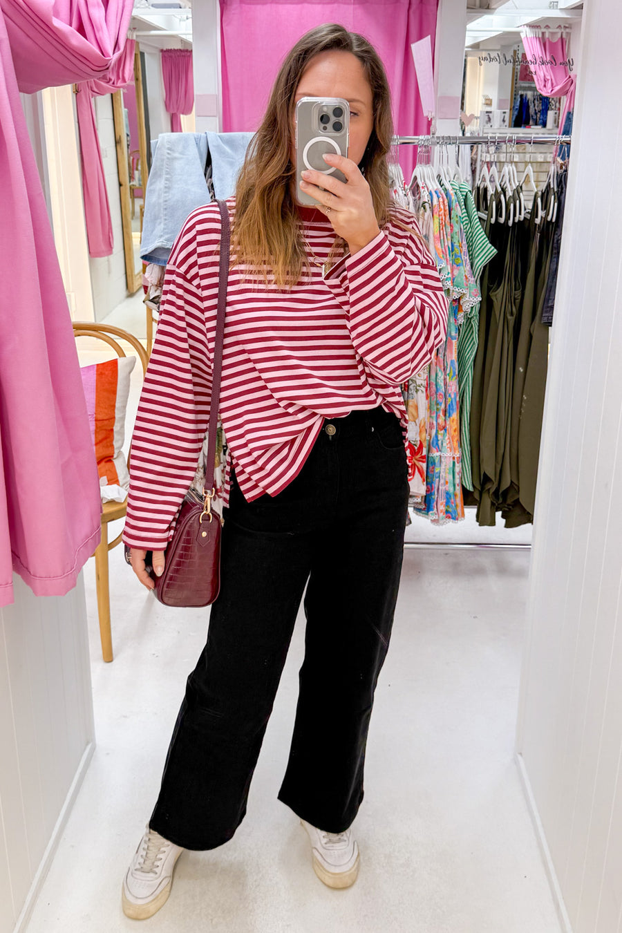 Burgundy Stripe