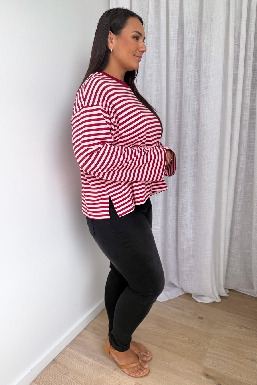 Burgundy Stripe