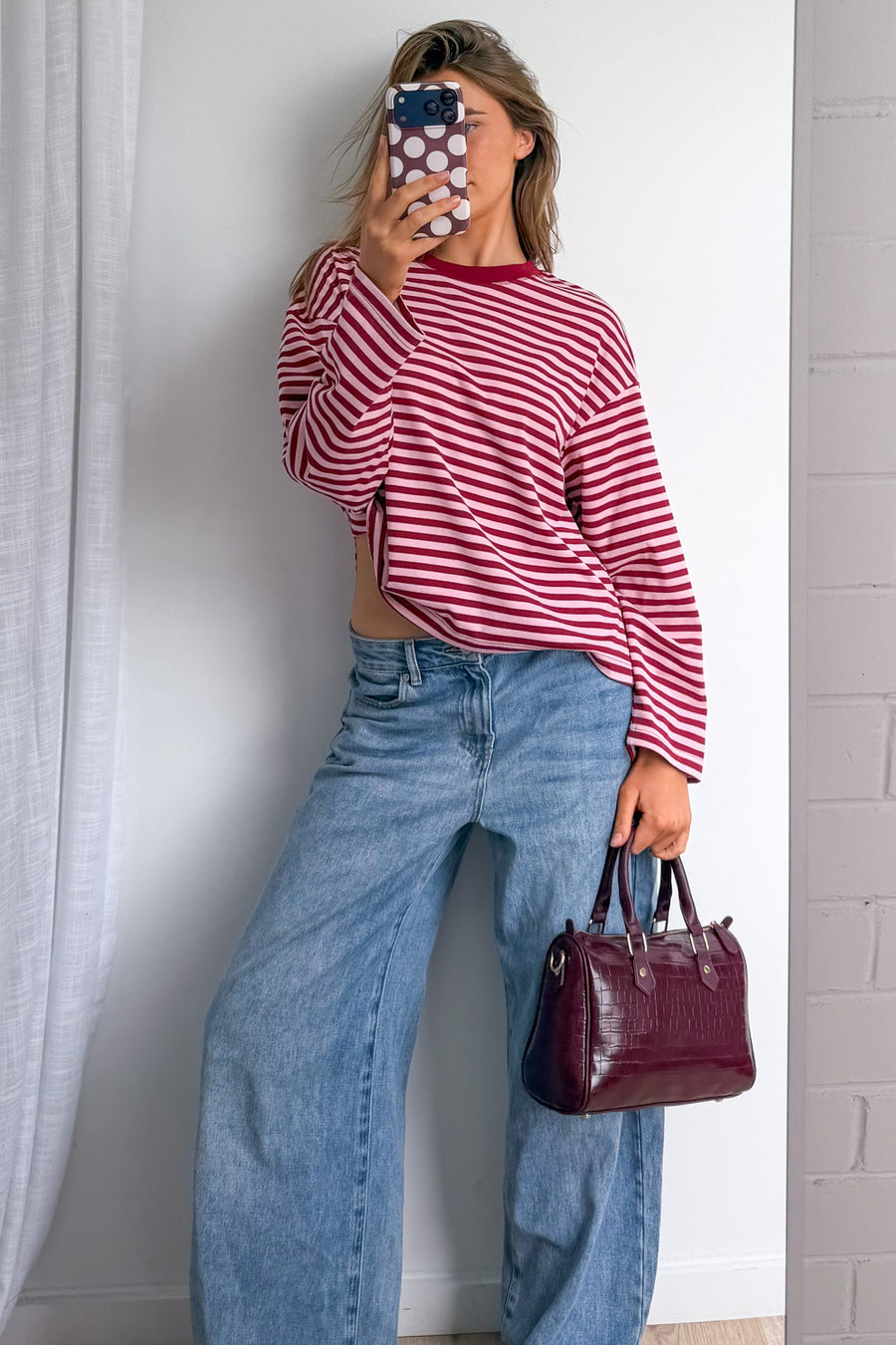 Burgundy Stripe