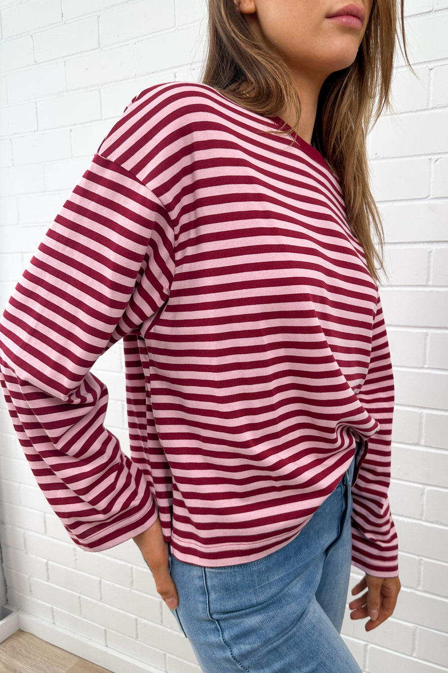 Burgundy Stripe