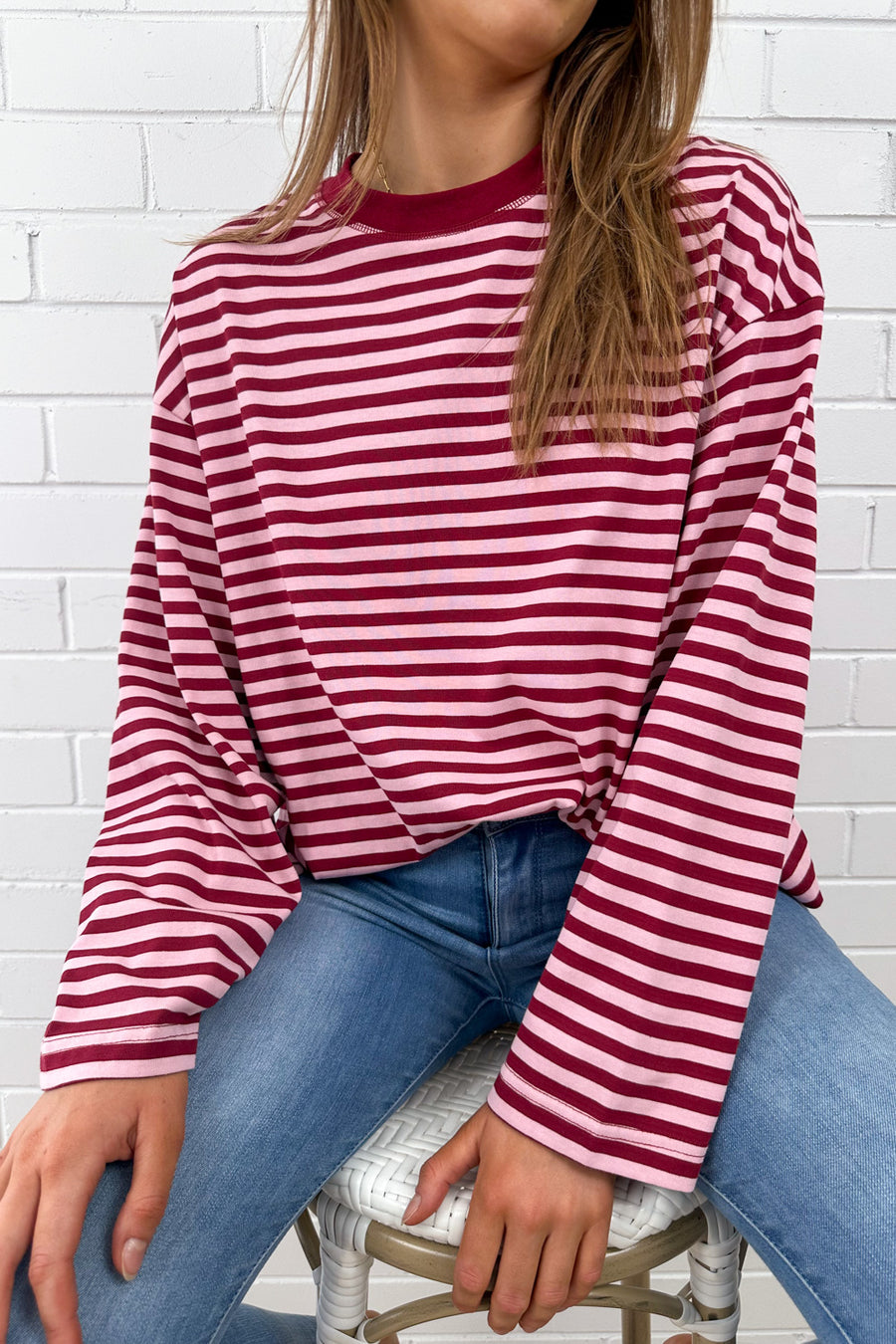 Burgundy Stripe