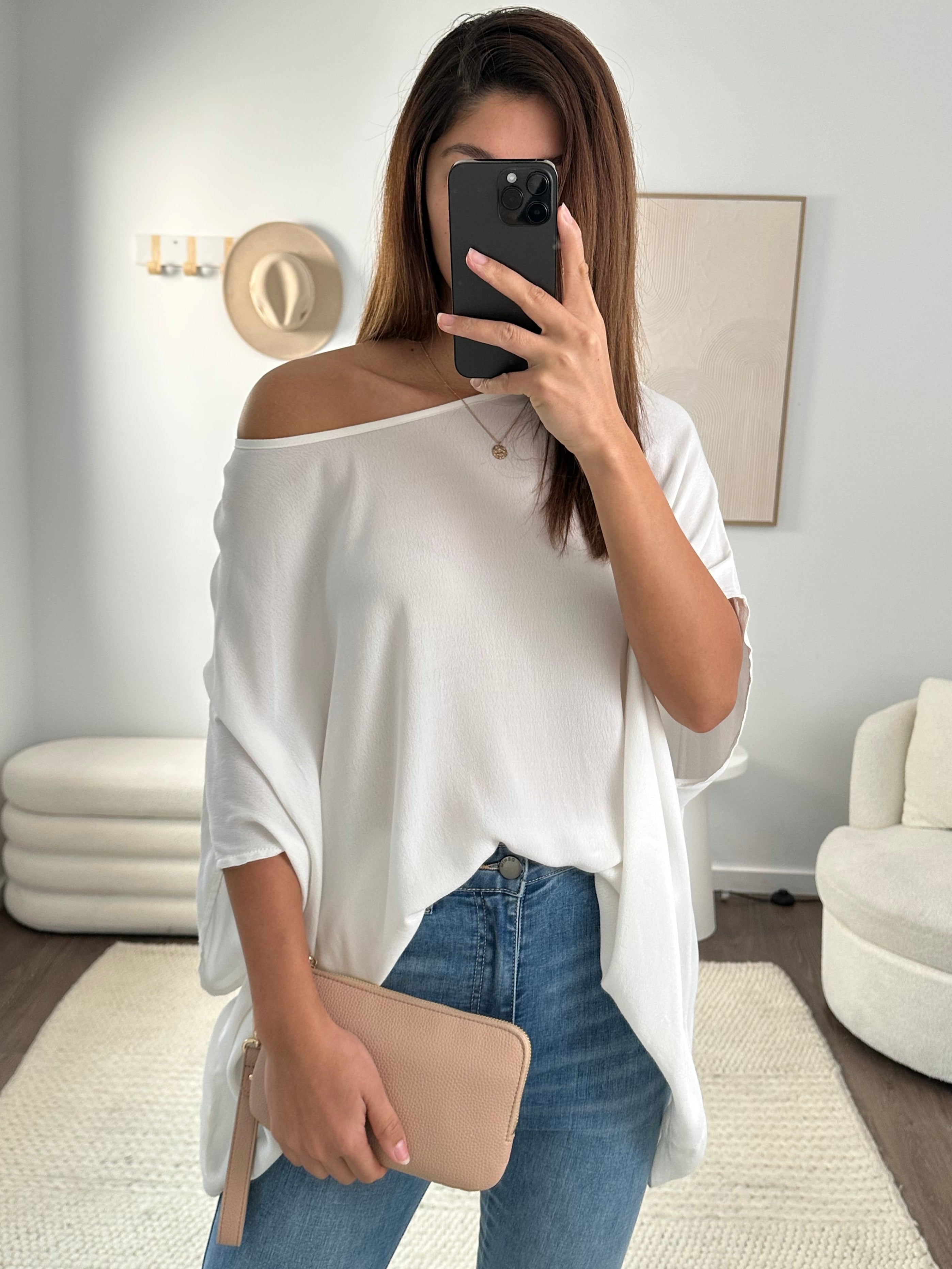 Zara Basic Drape Top – Vine Apparel